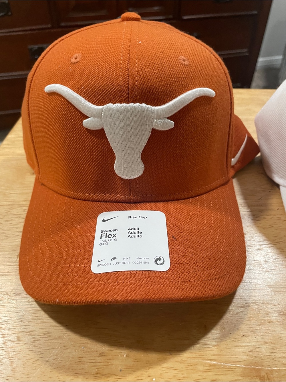Nike Orange Cap with White Longhorn Logo